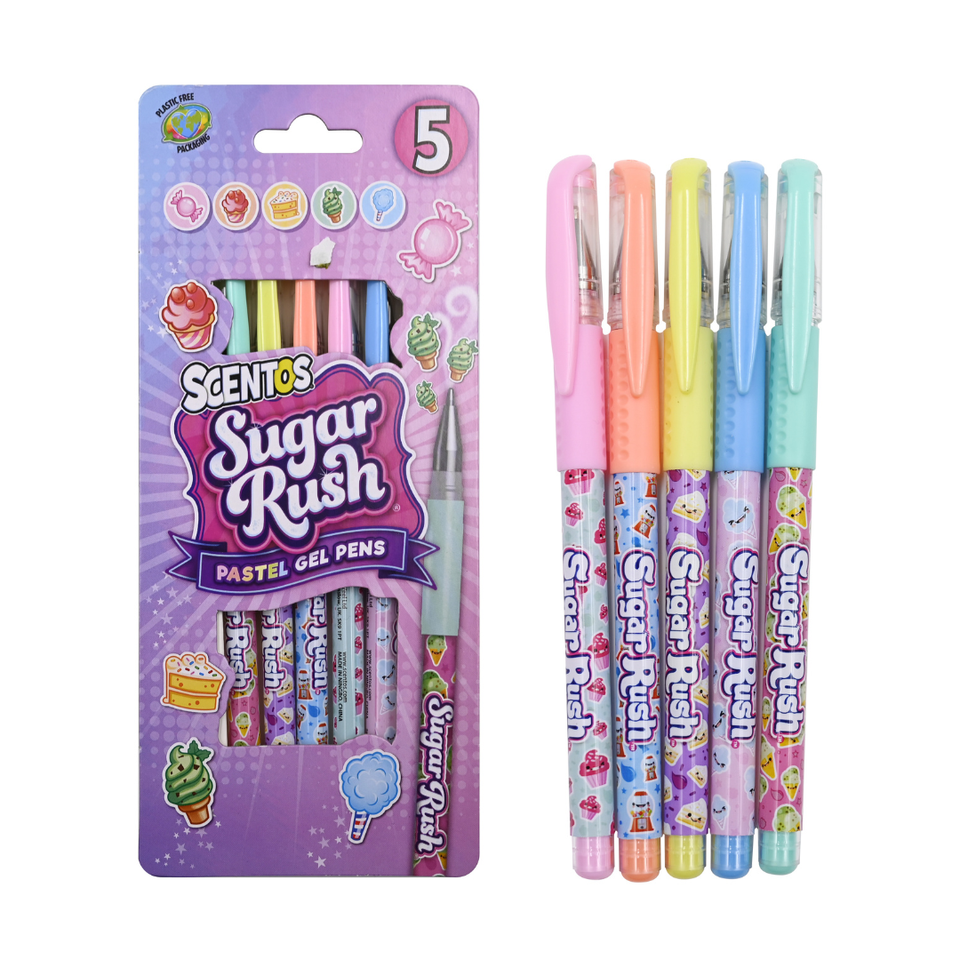 Sugar Rush Scented Pastel Gel Pens, Pack of 5