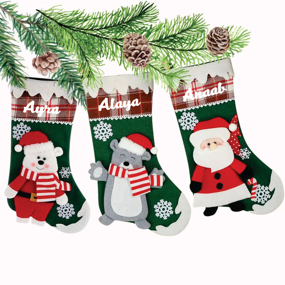 Snowflake Magic Stocking - Set of 3