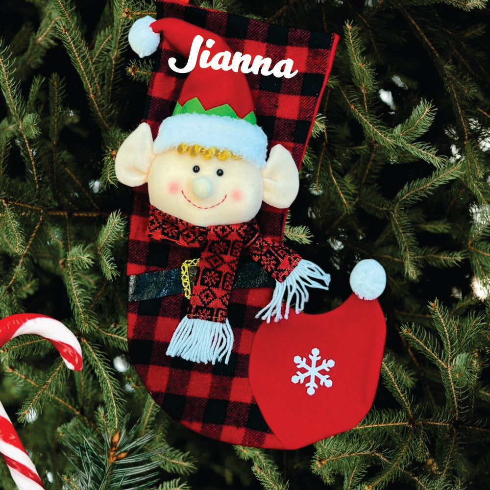 Luxe Elf Merry Muffler Stocking