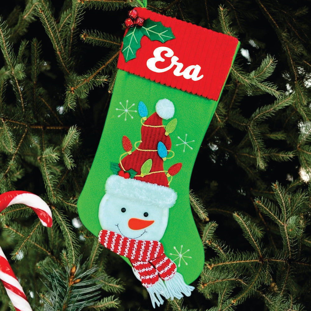 Luxury Mistletoe Stocking - Snowman