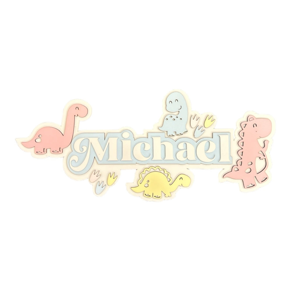 Dino Domain - 3 Layer Name Plaque