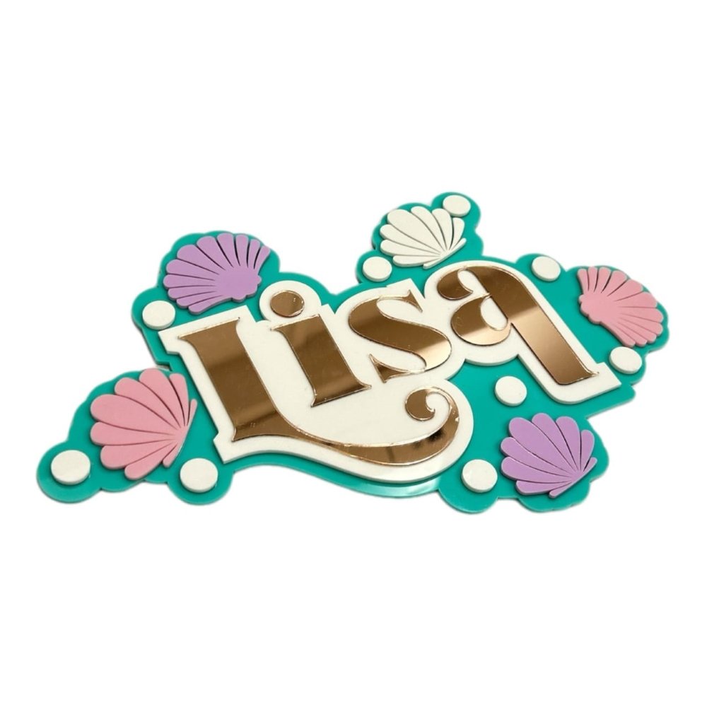 Seashell Smiles - 3 Layer Name Plaque