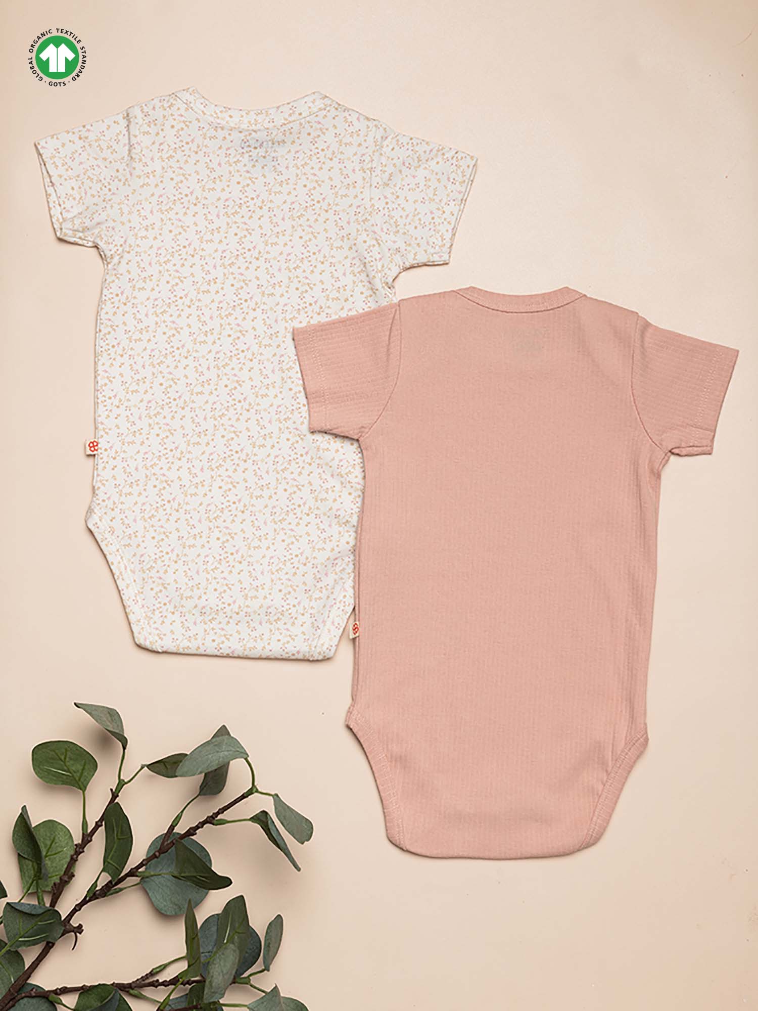 Fern Bodysuit - Organic Cotton Bodysuit - Pack of 2 - Totdot