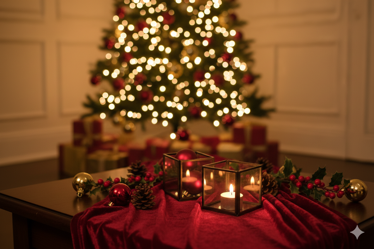 LUCIAN - geometric cube tea light candle holder