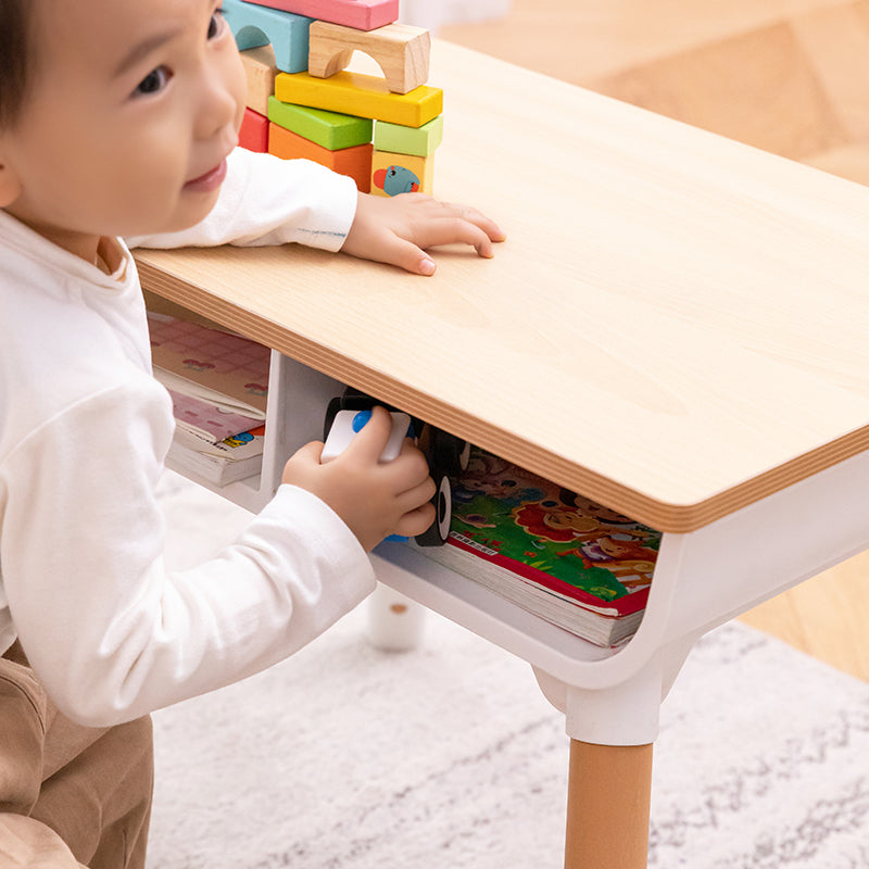 Multipurpose Study table with wooden top and 2 pen holders and 1 Chair