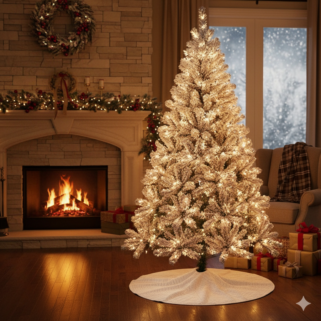 BIANCA Christmas tree with frosting – 4 feet