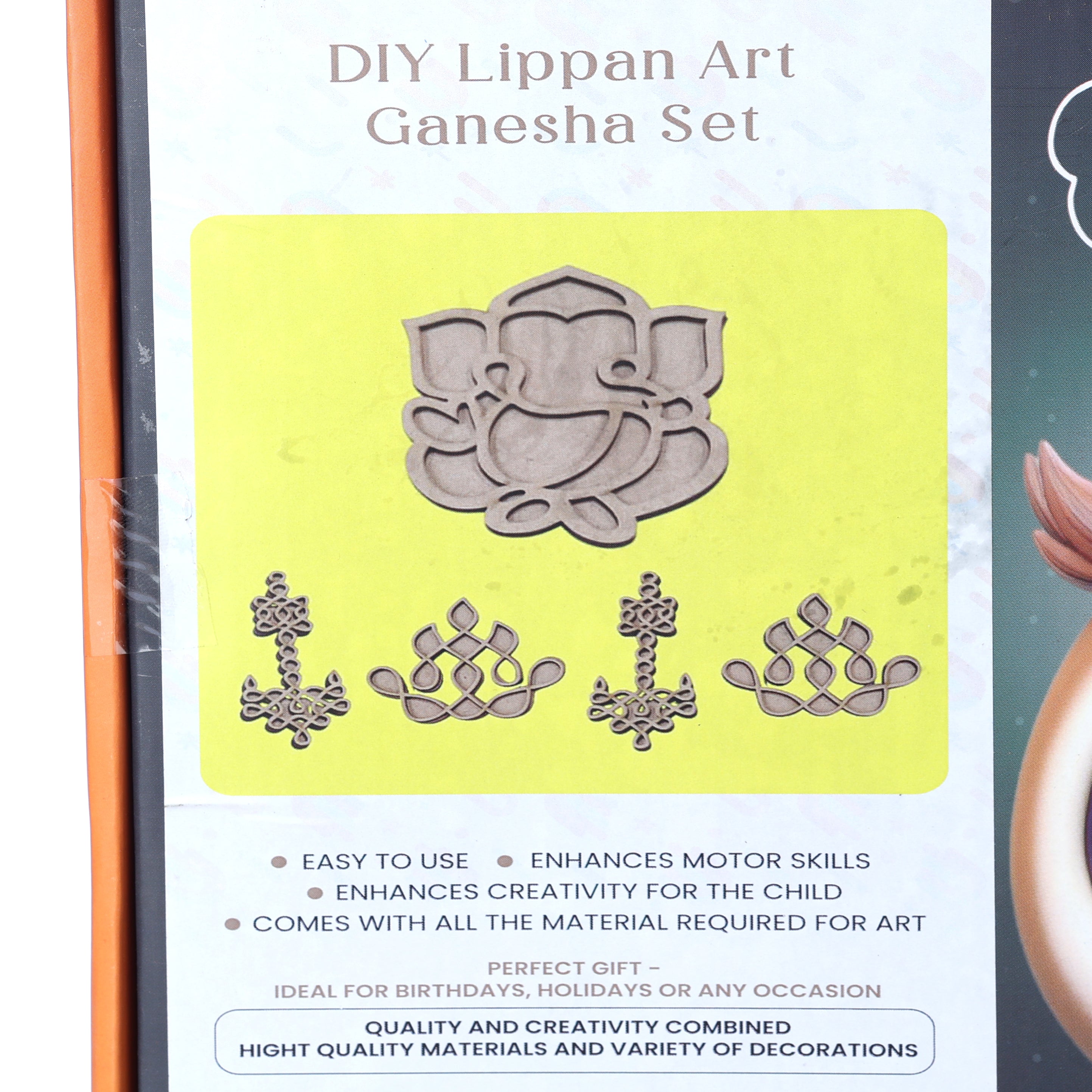 DIY Ganeshji Decoration Lippan Art