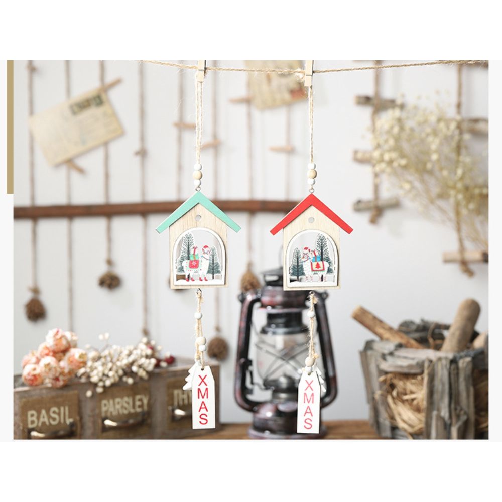 Llama Wooden Charms- Set of 2