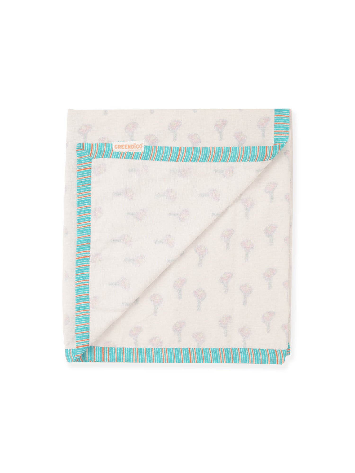 Tender Tulips - Cotton Muslin Dohar Blanket for New Born Baby - Totdot