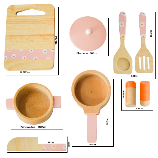 Grill & Chill Wooden Cooking Set