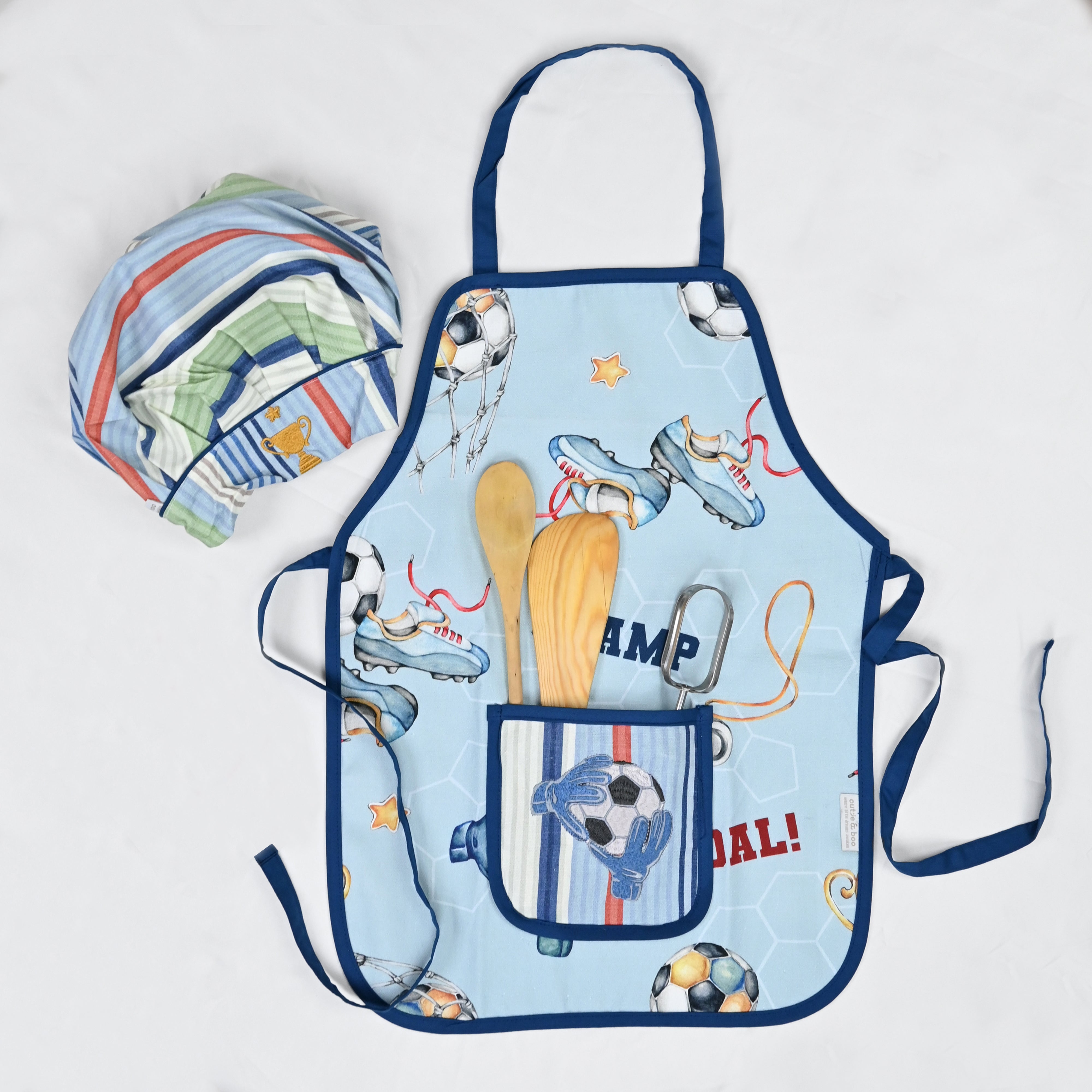 The Game Plan Apron Set - Little Chef Duo Set