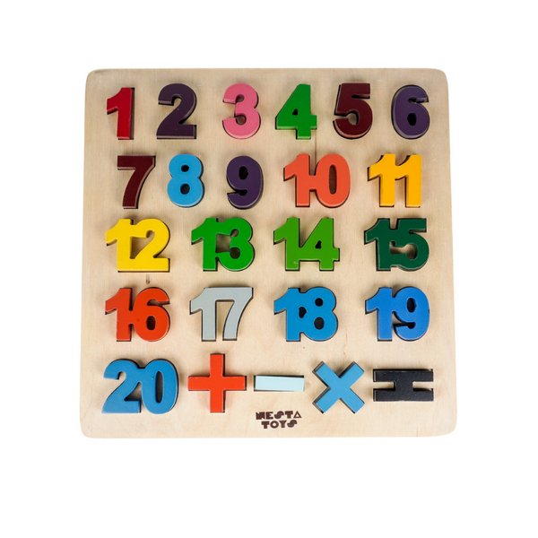 Wooden Number Puzzle Toys - Totdot