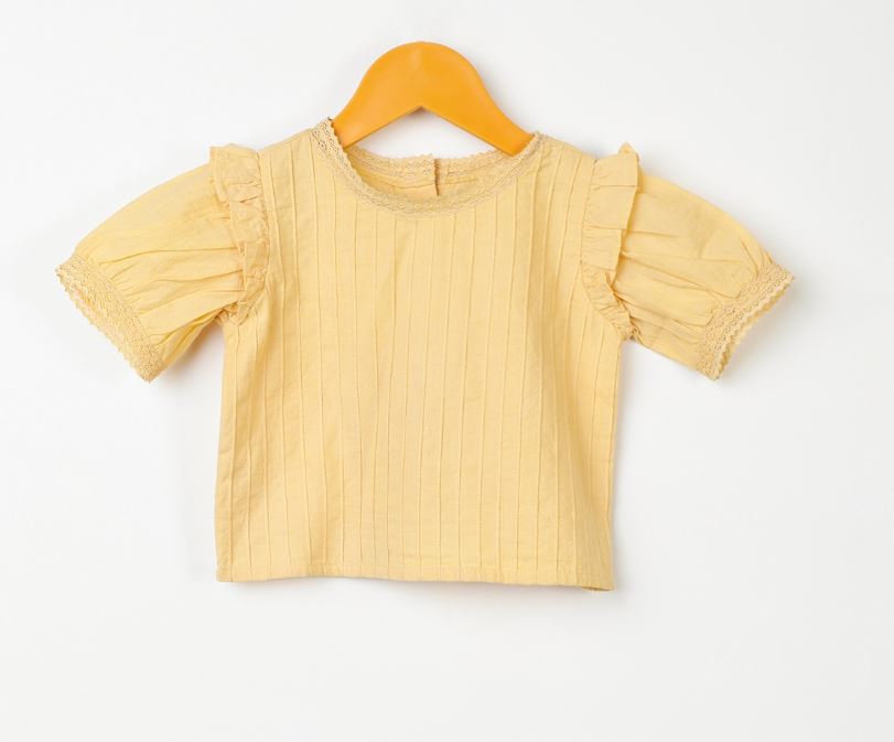 Vintage Ruffle - Yellow Top