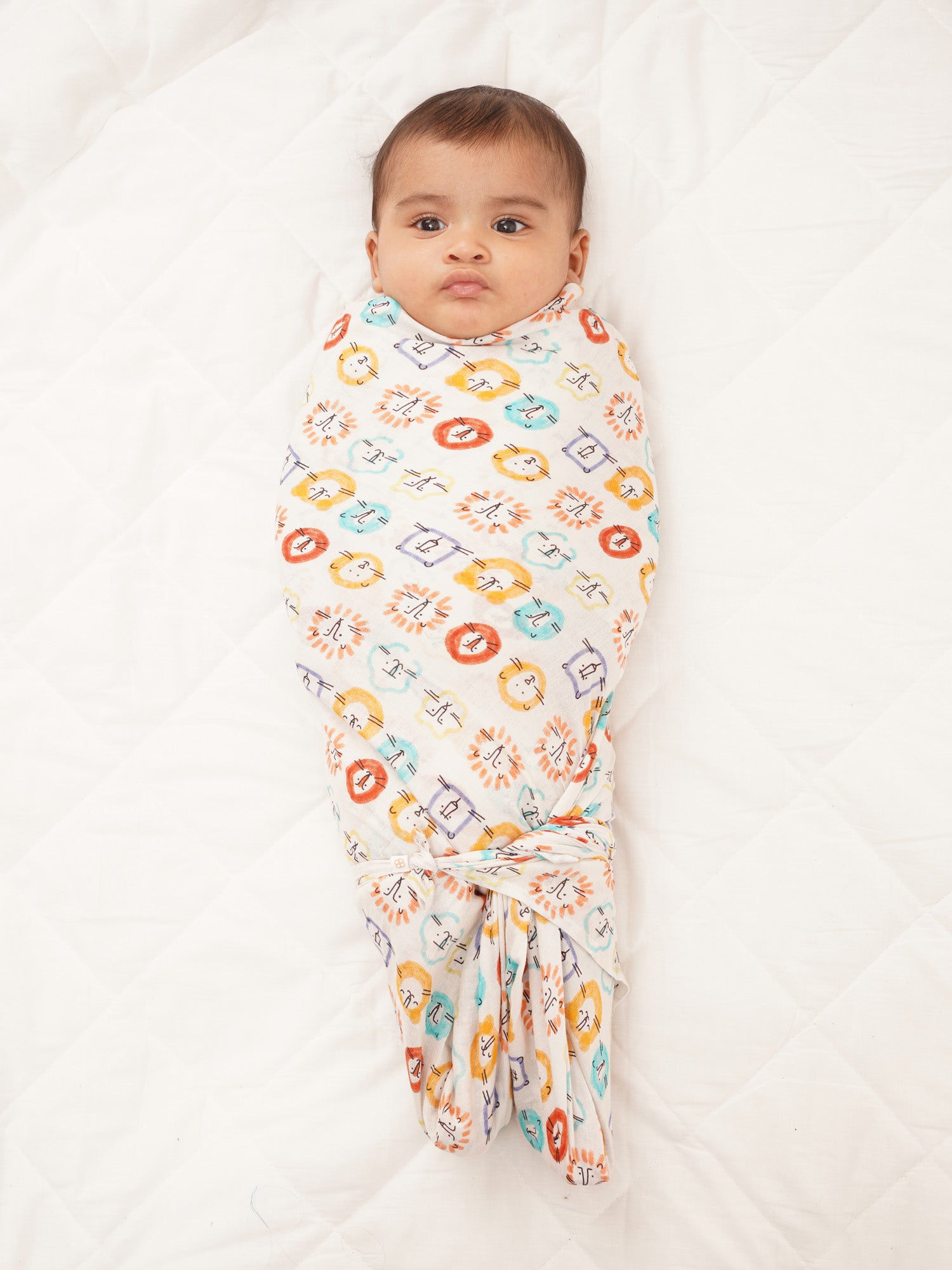 Doodle Delight Cotton Muslin Swaddle Wrap for New Born (Pack of 2) - Totdot