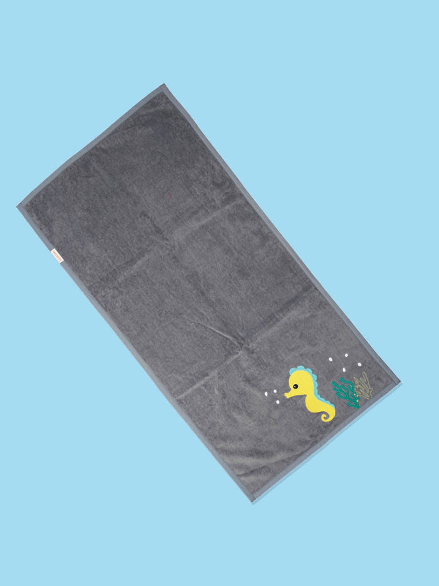 Seahorse - Organic Cotton Baby Bath Towel - Totdot