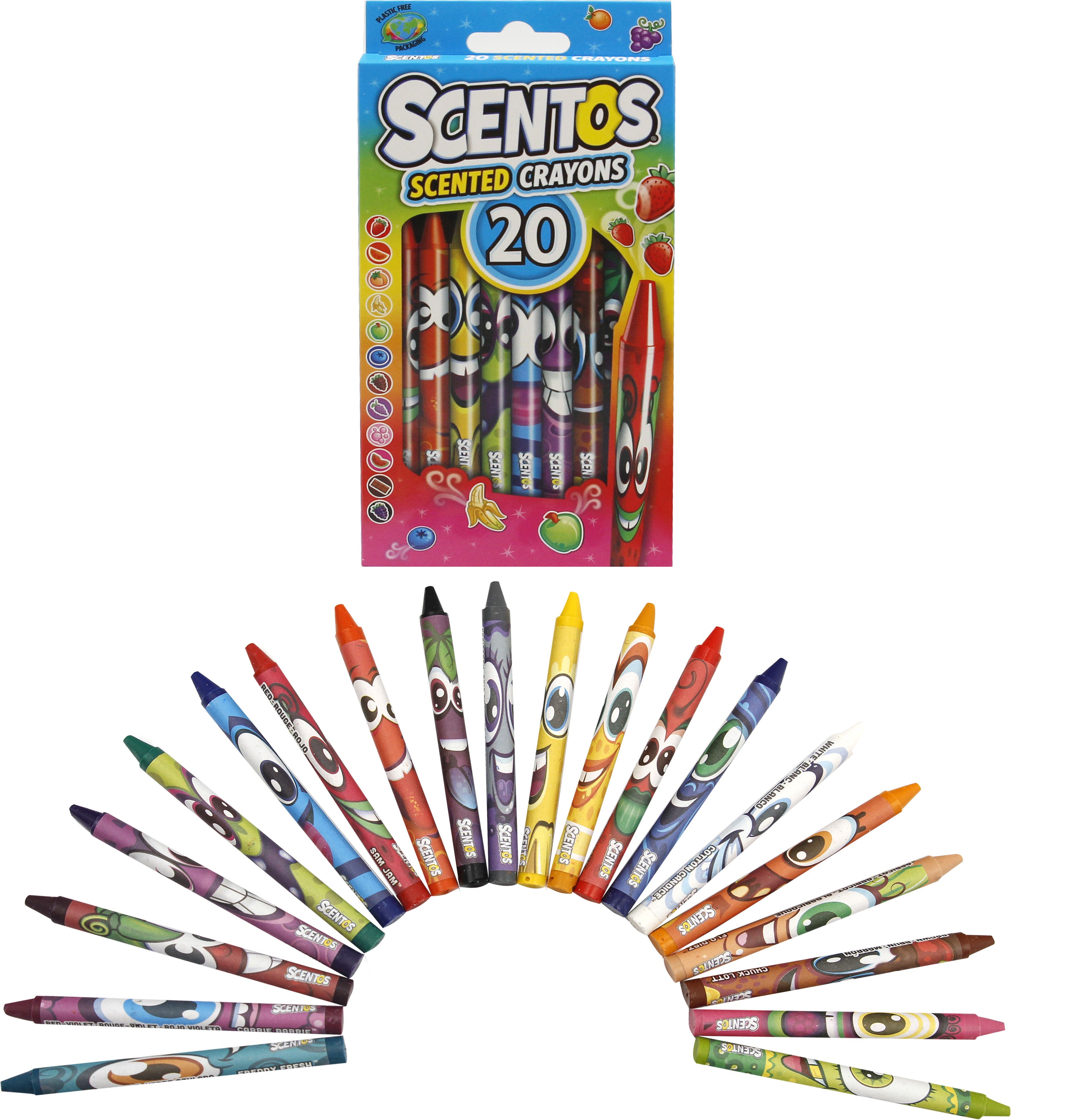 Crayons - pack of 20 Scentos