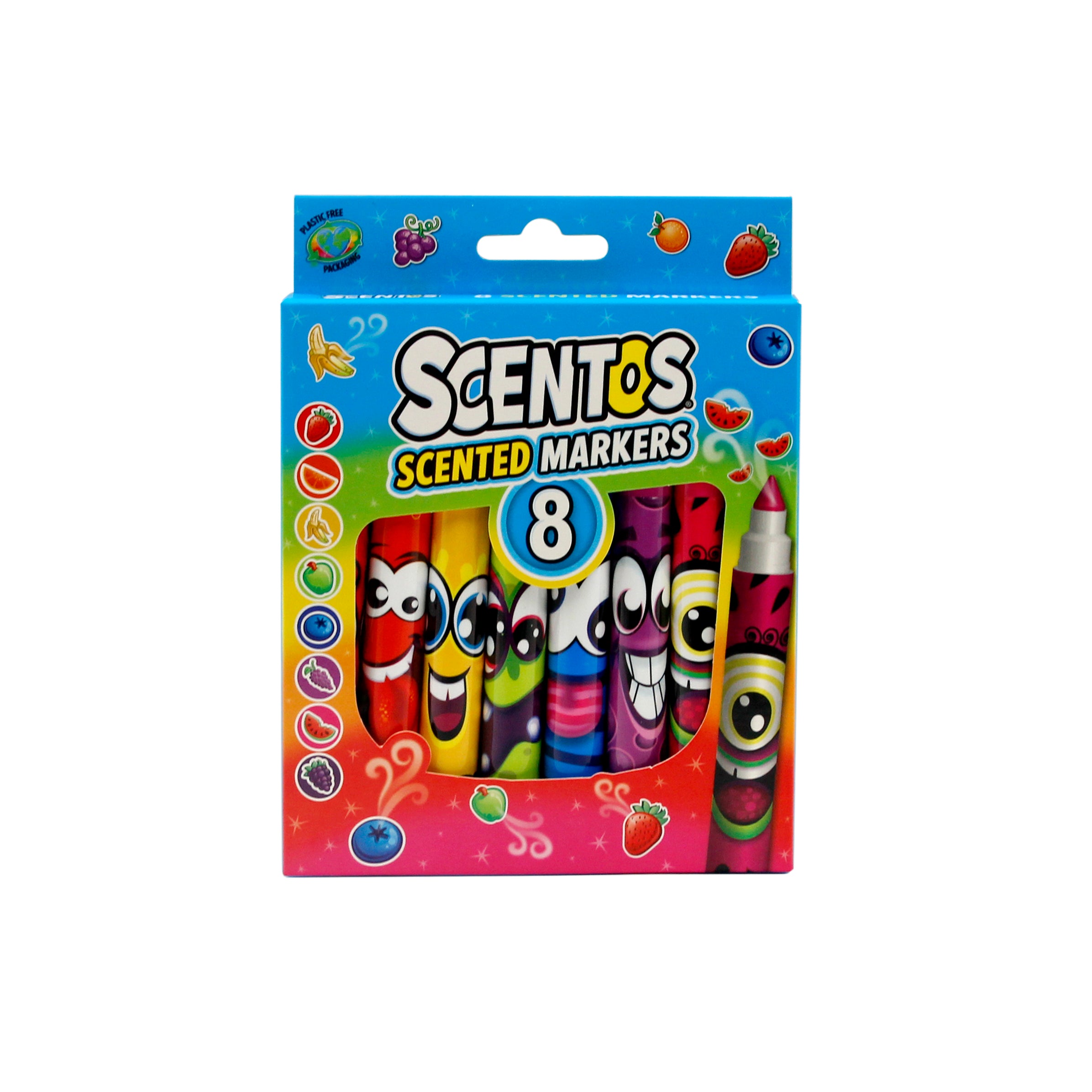 Scented BROAD TIP MARKERS, pack of 8