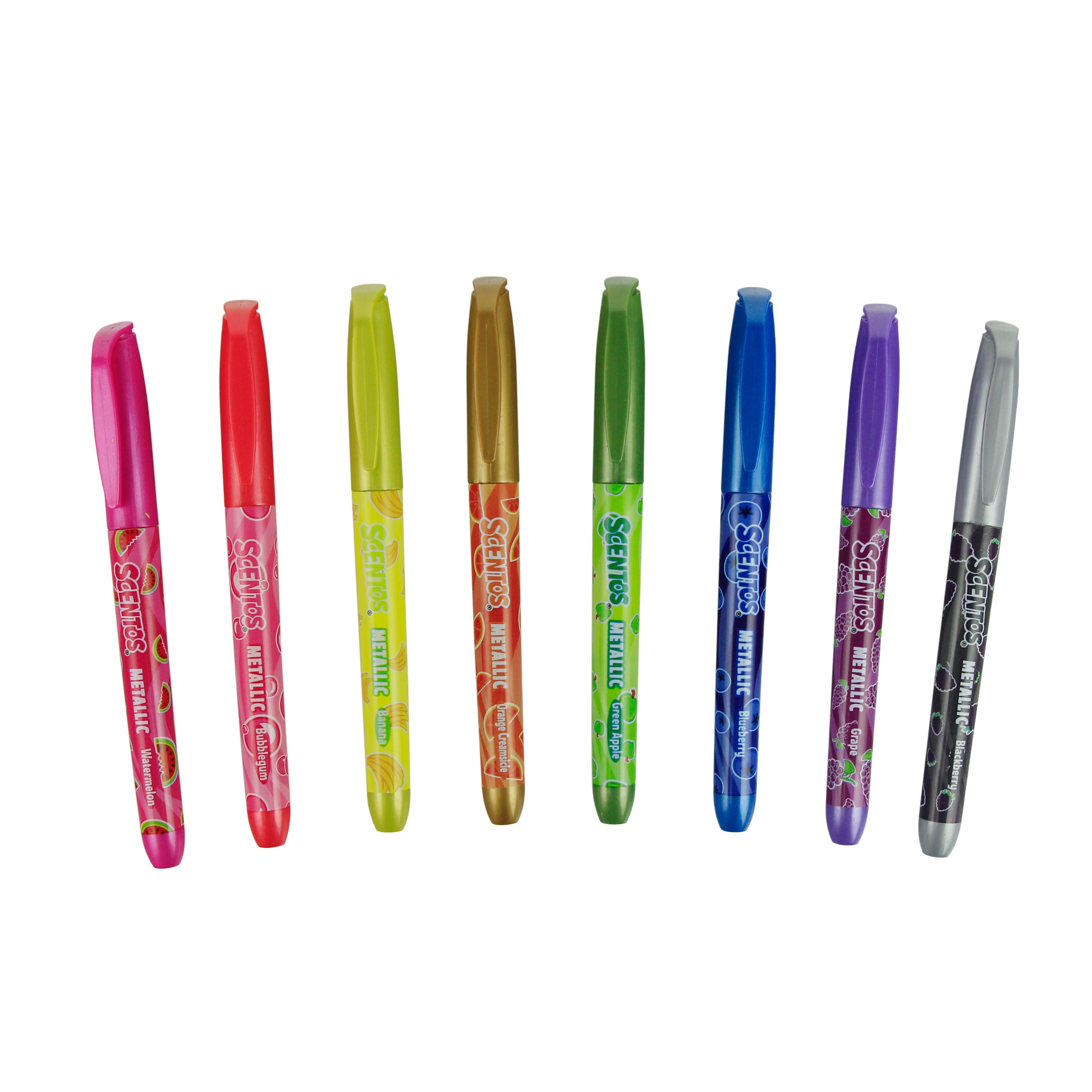 Metallic Markers - pack of 8 Scentos