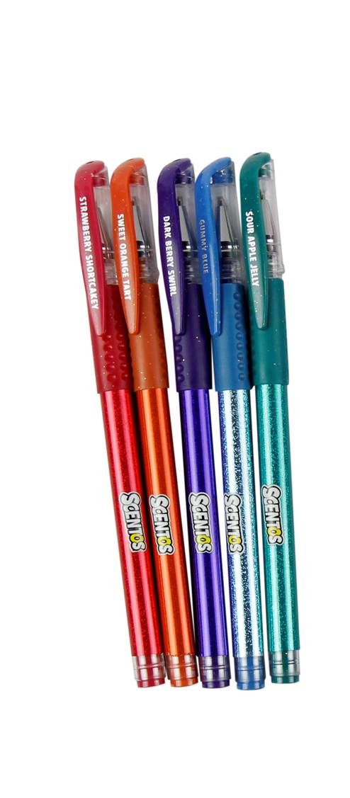 Metallic Gel Pens - pack of 5 Scentos