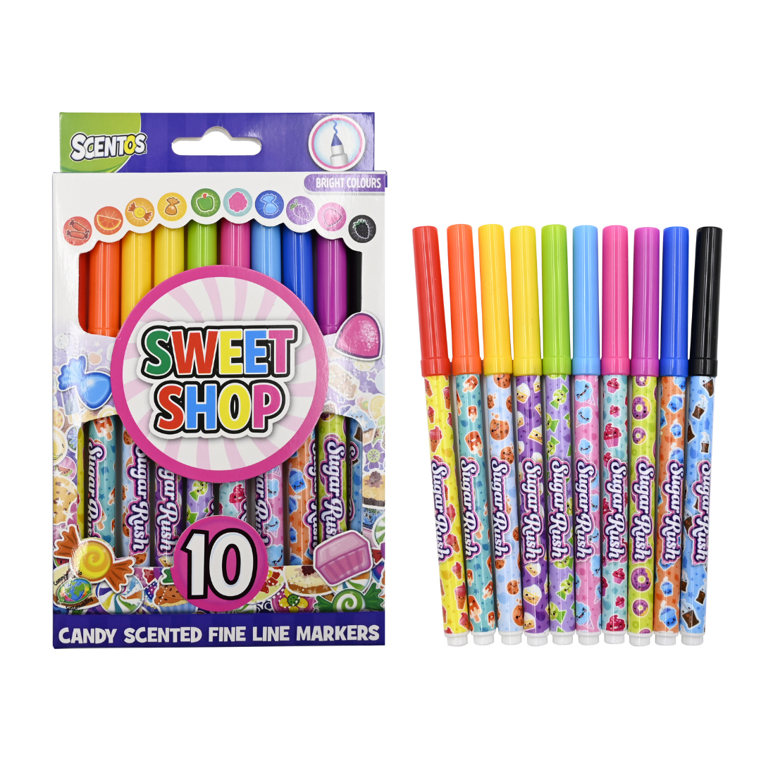 Sweet Shop Fine Line Markers, Pack of 10