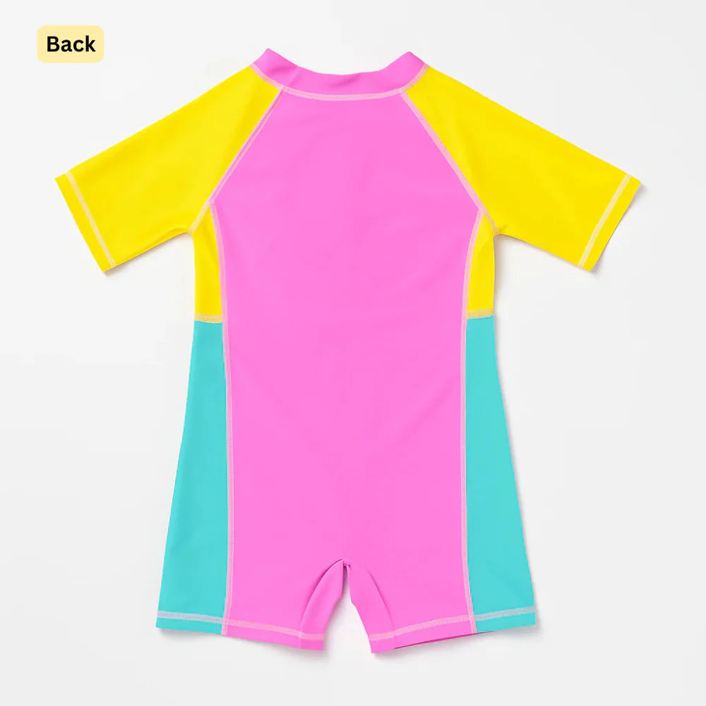Candy Splash Zip-Up Swimsuit