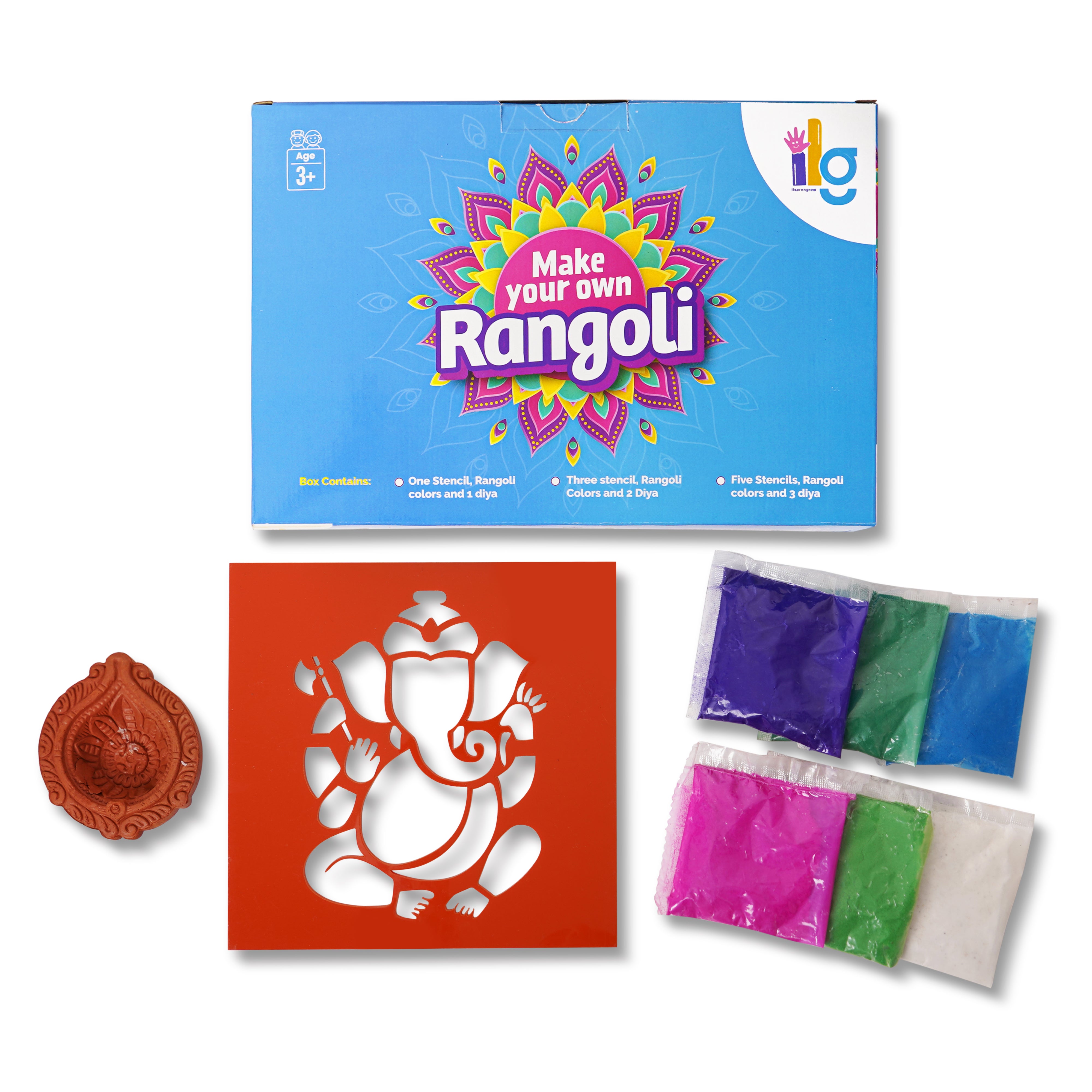 Diwali DIY Rangoli Kit - Ganesh Ji