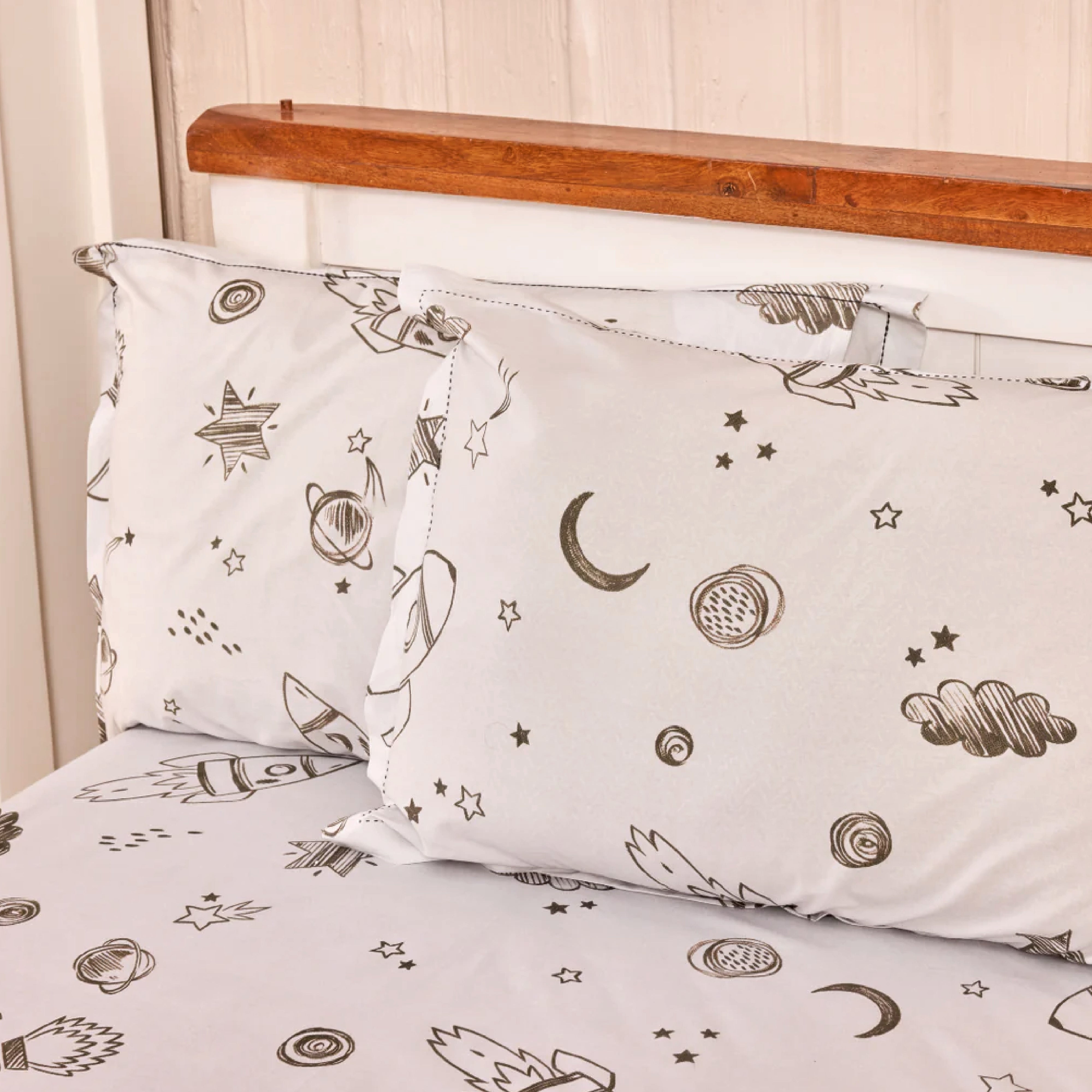 To The Moon And Beyond Bed Sheet