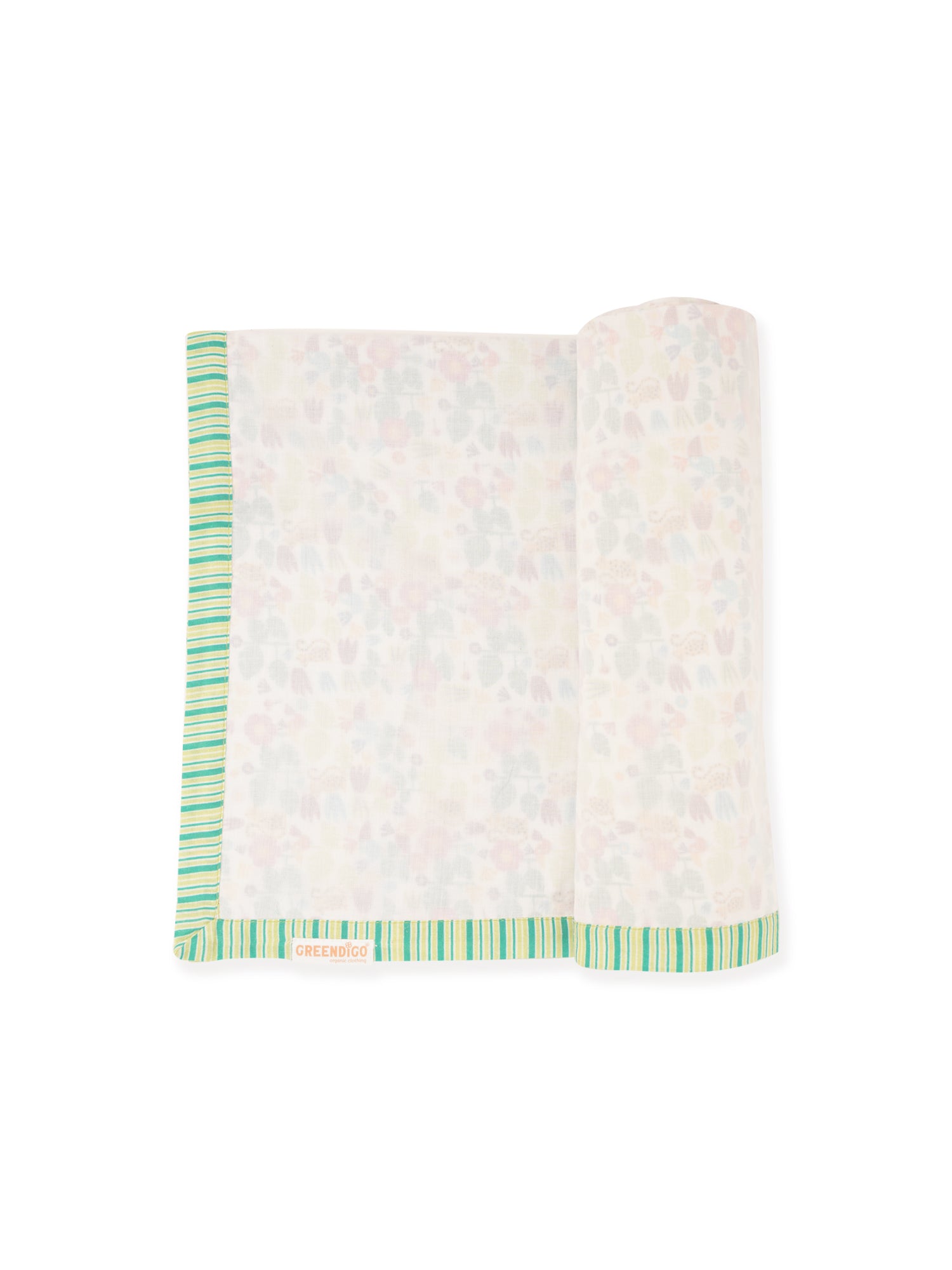 Wildflower Wonder - Cotton Muslin Dohar Blanket for New Born Baby - Totdot