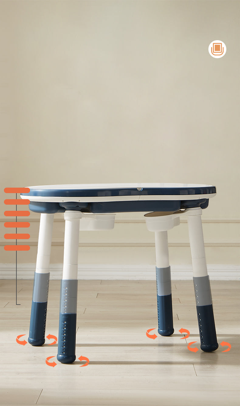 Blocks cum Sensory Table with chair - Blue color
