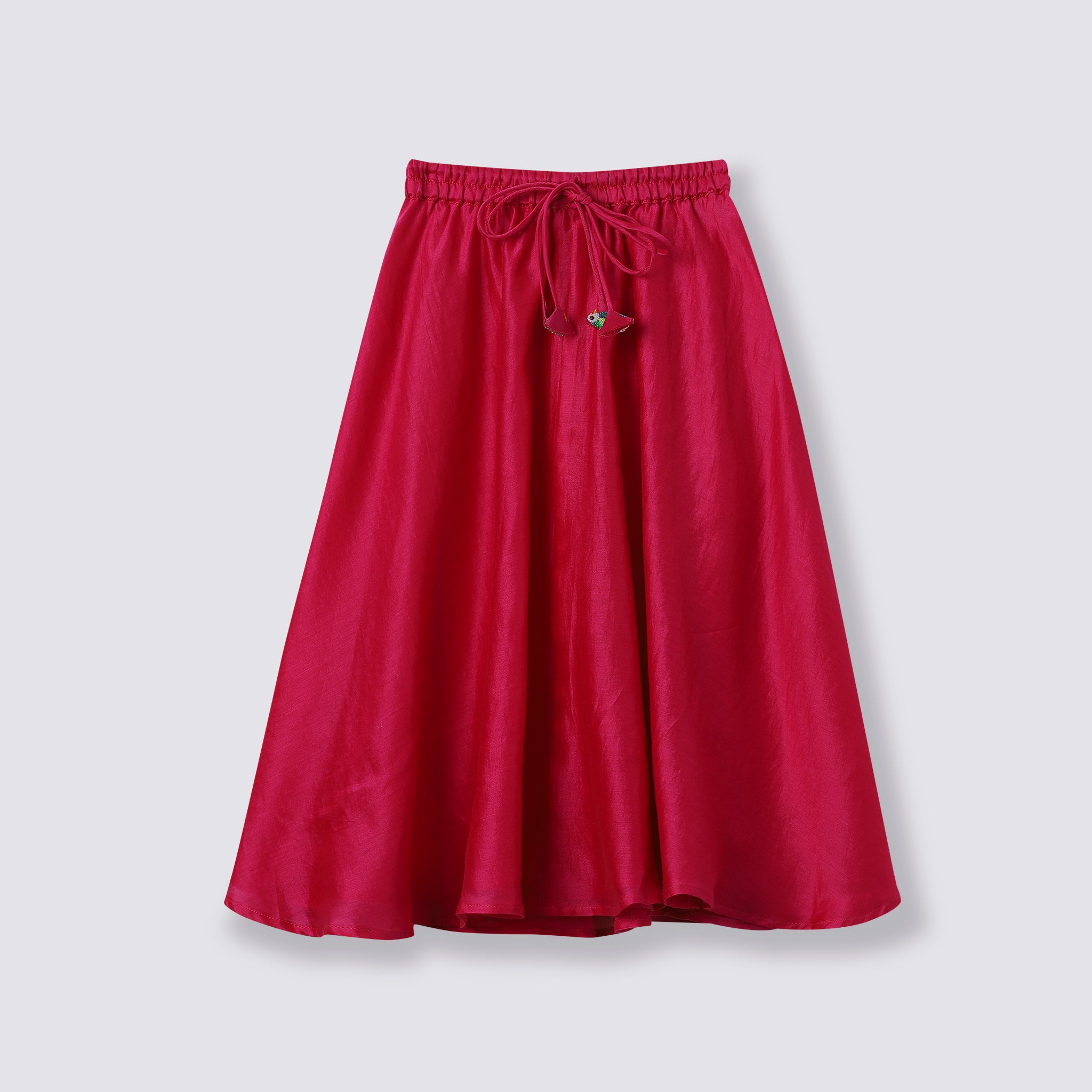 Chanderi Lehenga Set | Embroidered - Tota Udd