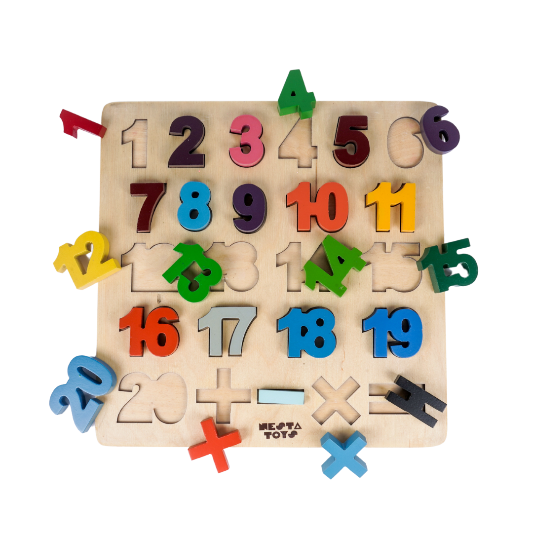 Wooden Number Puzzle Toys - Totdot