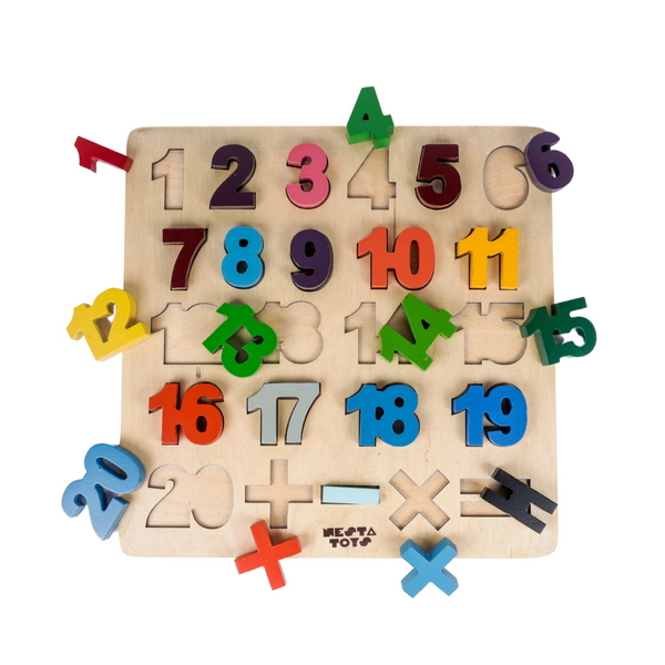 Wooden Number Puzzle Toys