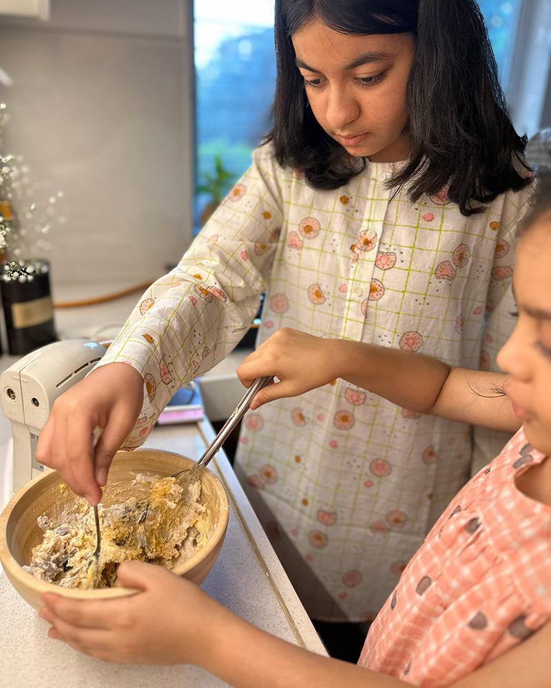 Sleepover Party Kurta and Shorts Co-ord Set - Cookie Print