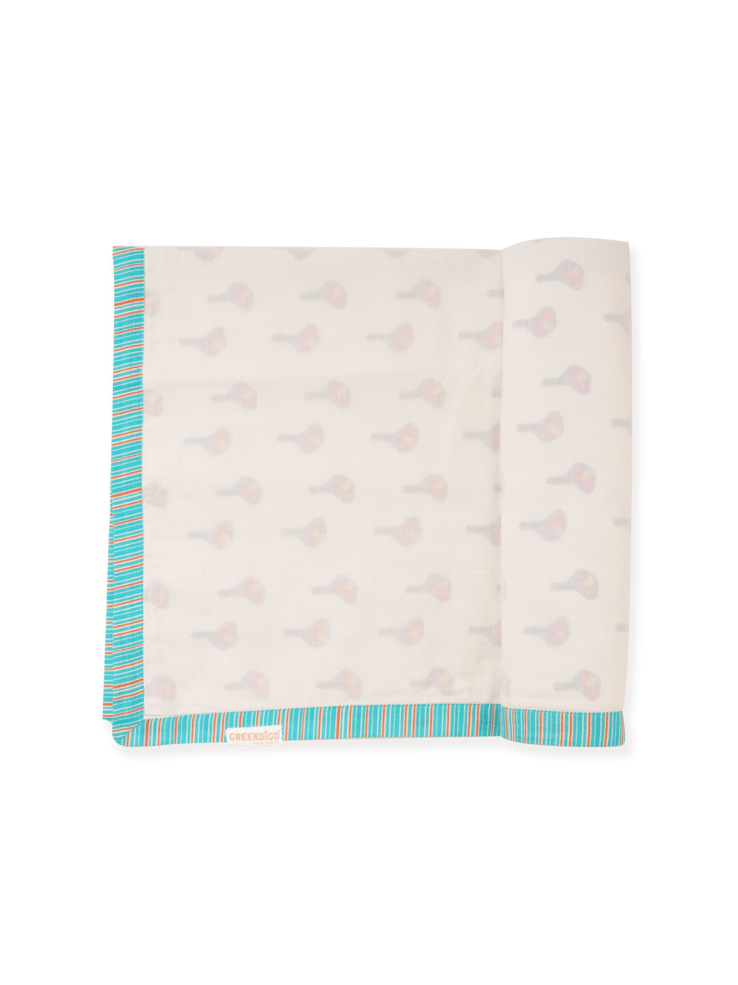 Tender Tulips - Cotton Muslin Dohar Blanket for New Born Baby - Totdot