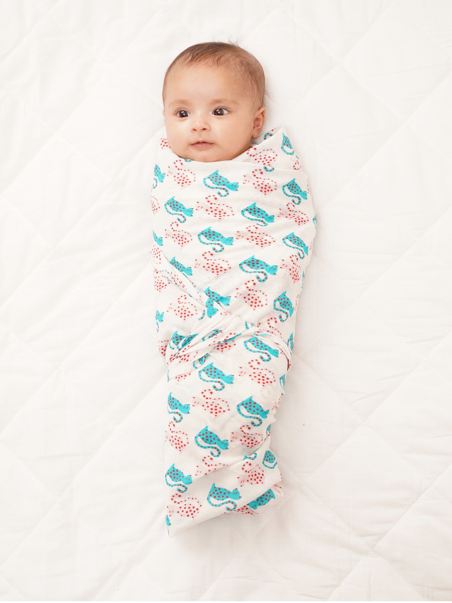 Pals Cotton Muslin Swaddle Wrap for New Born (Pack of 2) - Totdot