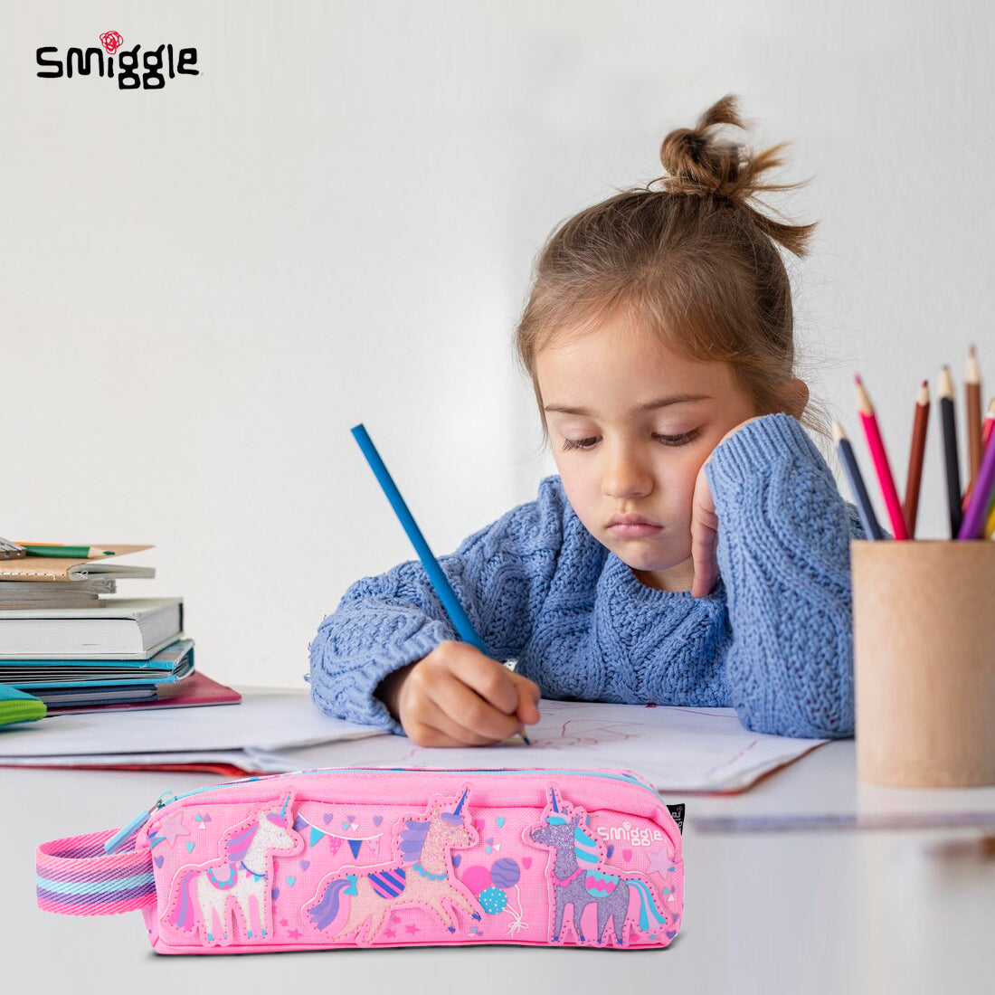 Glide Teeny Tiny Character Pencil Case Pink