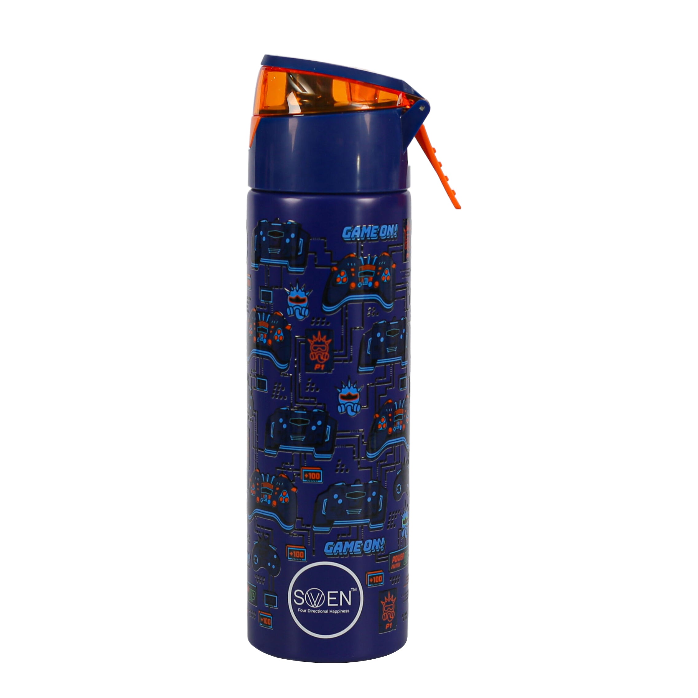 Insulated Stainless Steel Playstation Theme Mist Bottle -  Blue Color - 640Ml