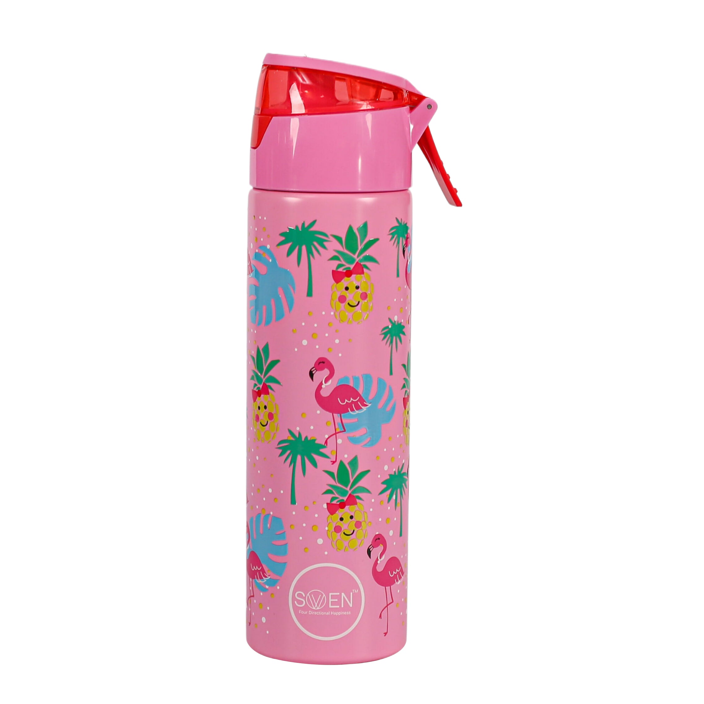 Insulated Stainless Steel Flamingo Theme Mist Bottle -  Pink Color - 640Ml