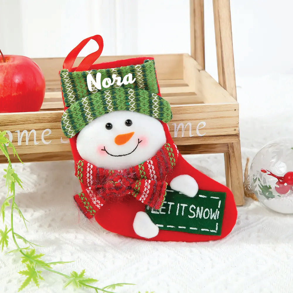 Ho Ho Ho Surprise! Mini Stocking - Snowman