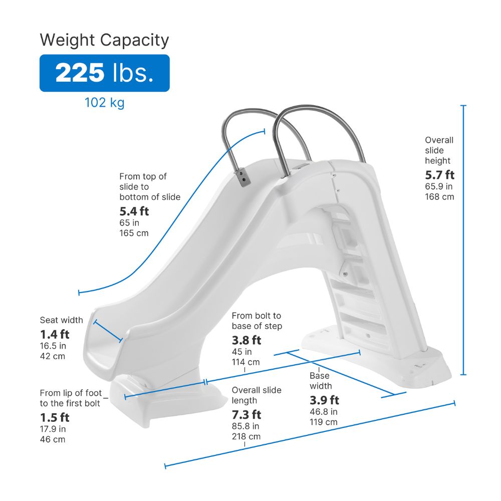 Vero Poolside Slide - White