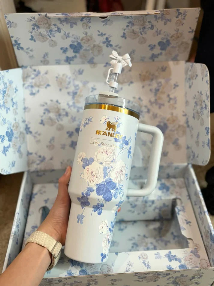 Bluebelle Bloom -40oz - Limited Edition Stanley x Love Shack Fancy