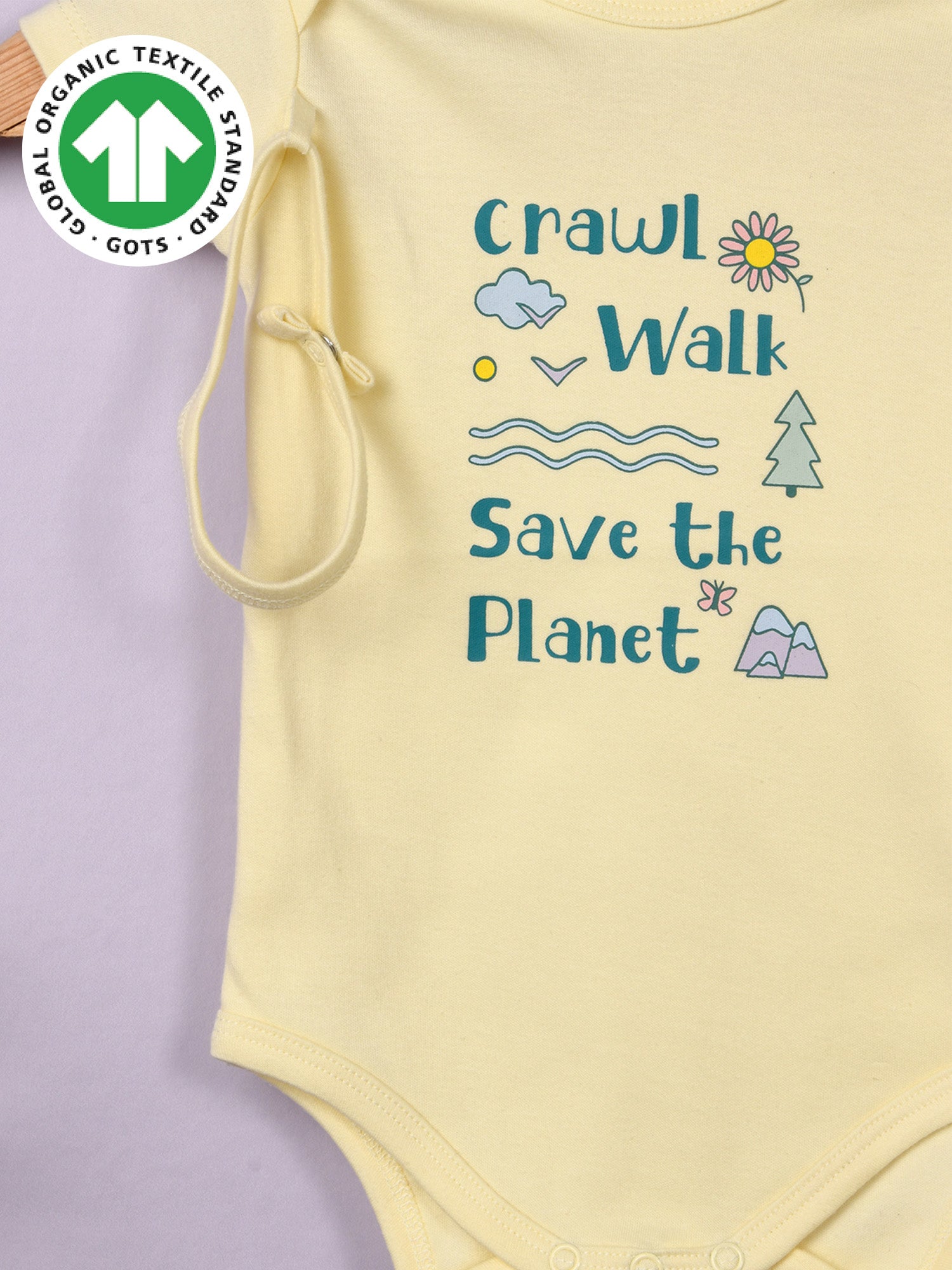 Take small steps - Organic Cotton Bodysuit - Totdot