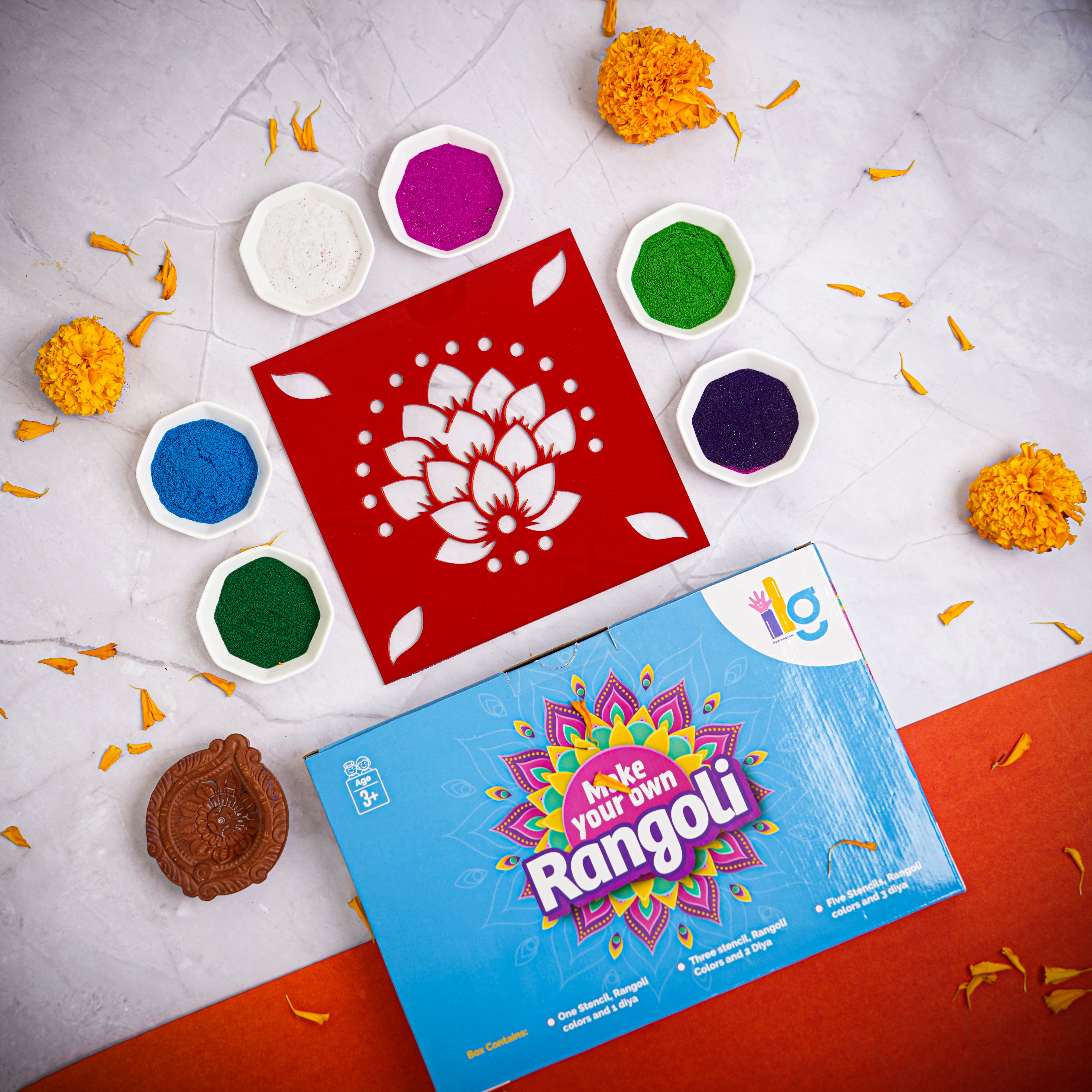 Diwali DIY Rangoli Kit - Traditional Rangoli