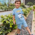 Pogo the Polar Bear French Terry Tee & Shorts Co-ord Set