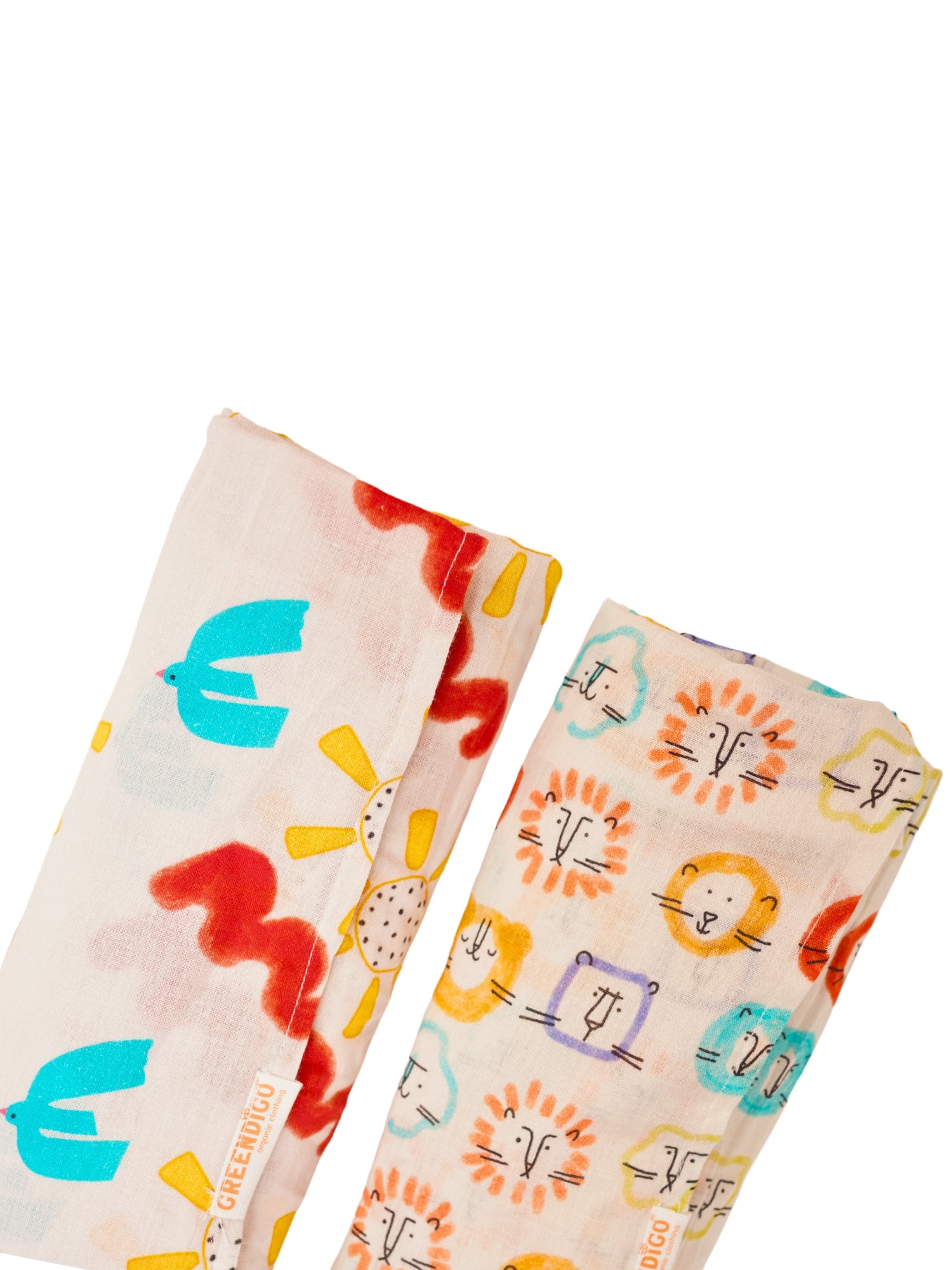 Doodle Delight Cotton Muslin Swaddle Wrap for New Born (Pack of 2) - Totdot