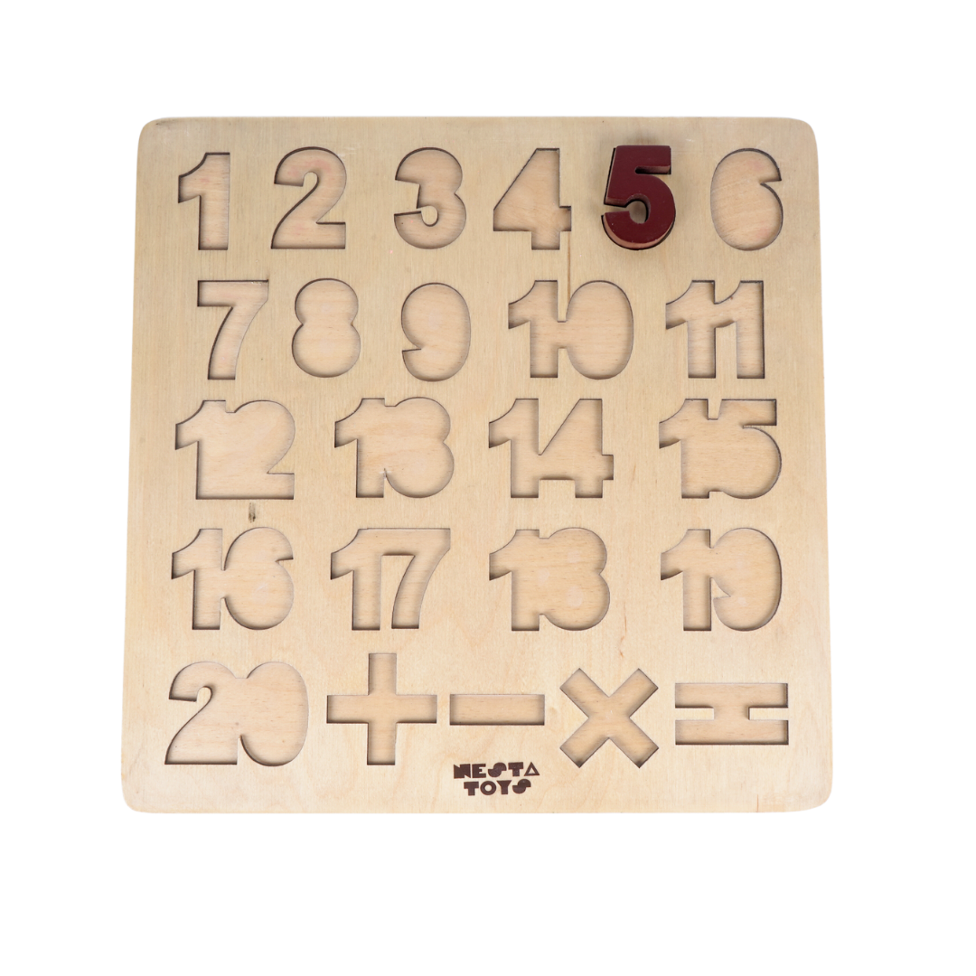 Wooden Number Puzzle Toys - Totdot