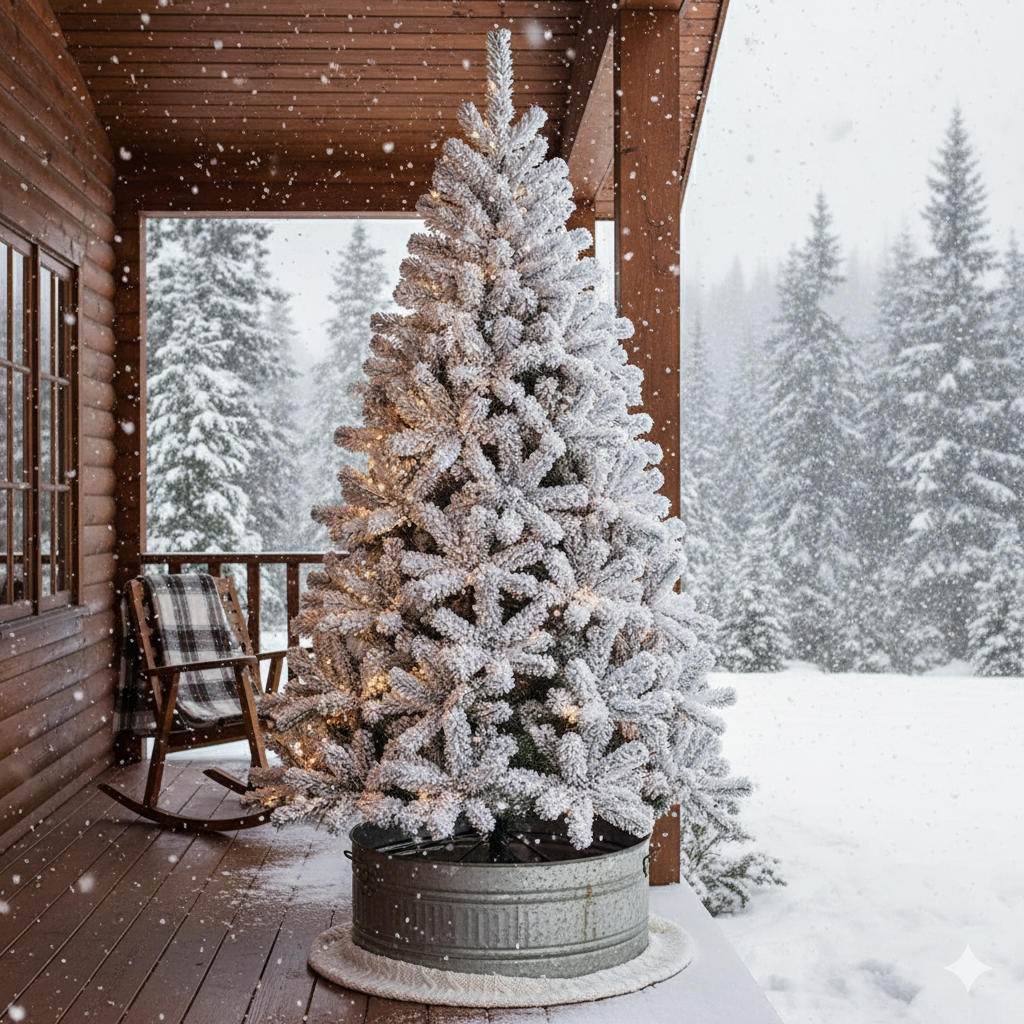 BIANCA Christmas tree with frosting – 4 feet