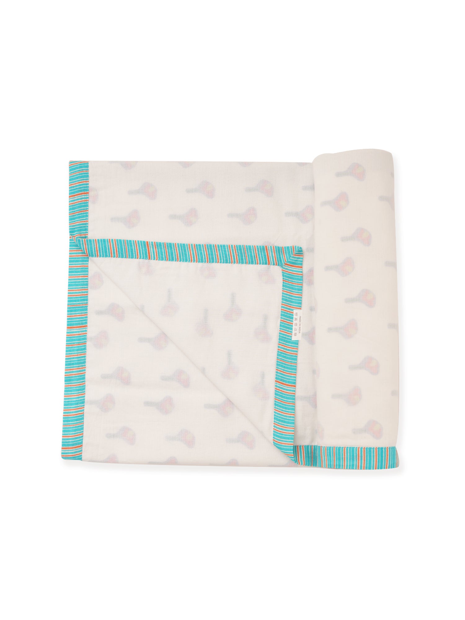 Tender Tulips - Cotton Muslin Dohar Blanket for New Born Baby - Totdot