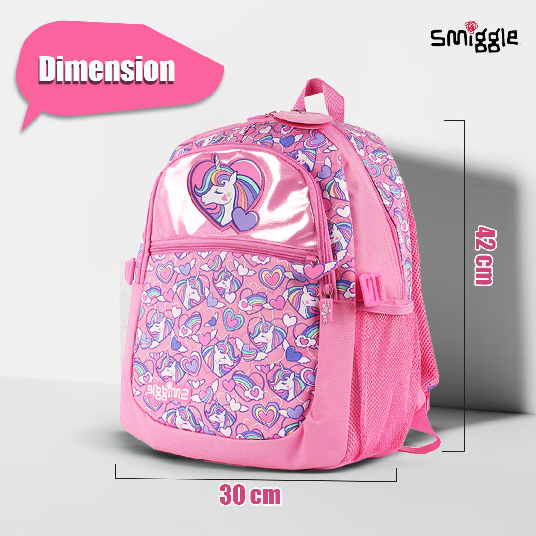 Fly High Classic Attach Backpack Pink