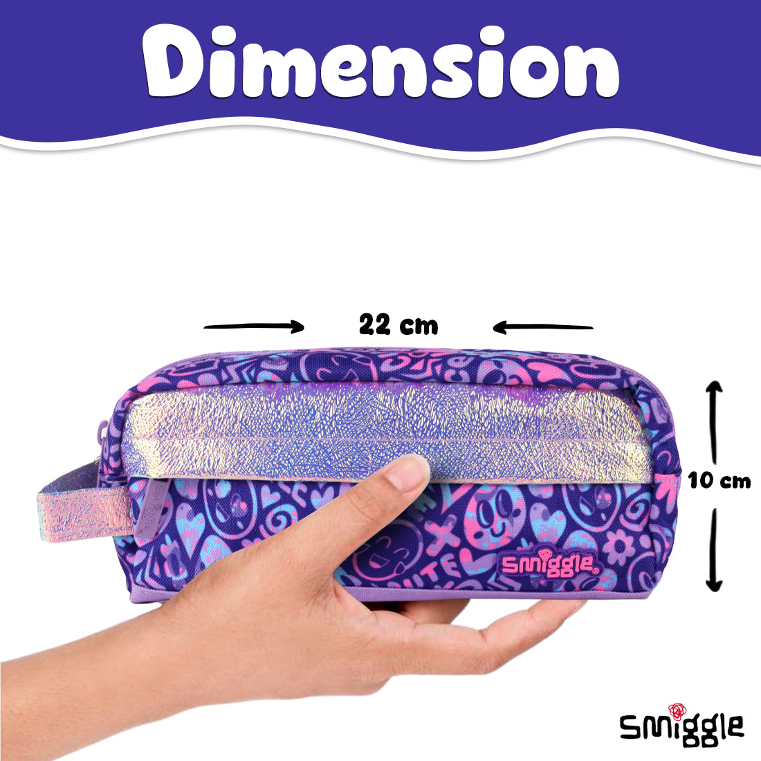 Vivid Essential Pencil Case Lilac